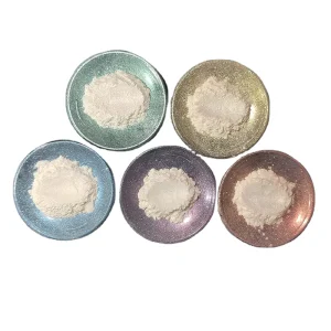Cosmetic Crystal Iridescent Pearlescent Pigment rainbow Pearl Powder Iridescent Mica Powder for Lip Gloss Eye Shadow