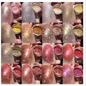 Cosmetic Diamond Multichrome Duochrome Sparkling Eyeshadow Makeup Pigments Eye Glitter Pigments