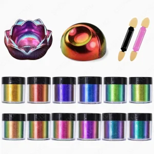 Cosmetic Eyeshadow Optical Color-Shifting Chameleon Pigment Loose Powder Eye Shadow Palette