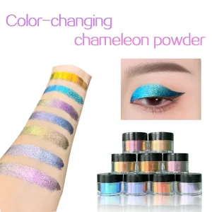 Cosmetic Grade Aurora Chameleon Color Shift Pigment Optical Variable Multichrome for Eyeshadow Lip Gloss Makeup