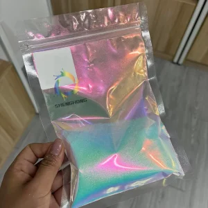 Cosmetic Grade Aurora Multi-Chrome Nail Color Chameleon Effect Pigment Powder Pink Gold
