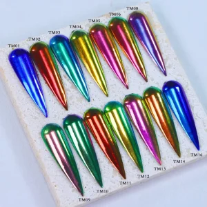 Cosmetic-Grade Chameleon Effect Pigment Powder for Car Paint and Cosmetics Nail Color Pigment