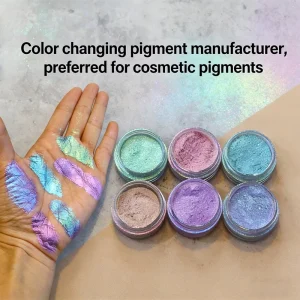 Cosmetic Grade Duochrome Chameleon Pigment Blue Chameleon Mica Powder for Eyeshadow High Pigment Loose Powder Candy Color Shift