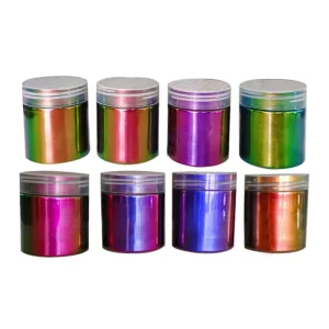 Cosmetic Grade Eyeshadow Chameleon Multichrome Loose Shimmer Color-Changing Pigment for Nail, Lipgloss, and Lipstick