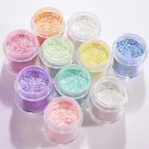 Cosmetic-Grade Glitter Powder for Eyeshadow Nail Art Lip Gloss and Body Makeup