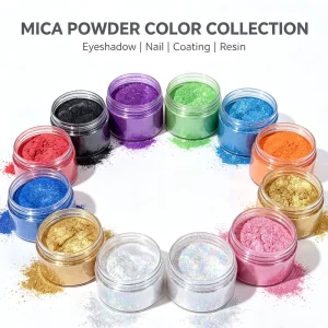 Cosmetic Grade Pearlescent Mica Powder Multi Color Fine Shimmer Pigment for Eyeshadow