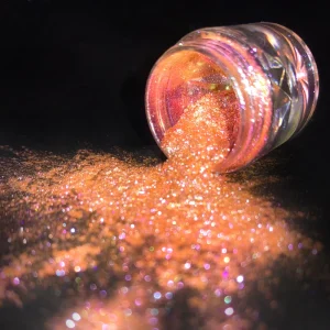 Cosmetic Grade Sparkle Iridescent Effect Holographic Eyeshadow Pigment Color Shifting Aurora Rainbow Pigment Nail Art Glitter