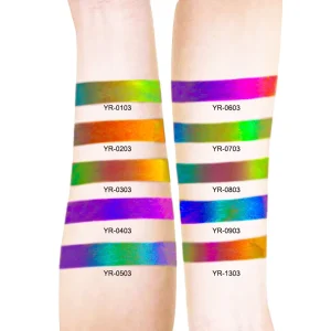 Cosmetic Grade Transparent Aurora Color Shifting Powder Nail Paint Pigment Chameleon Eyeshadow Pigment