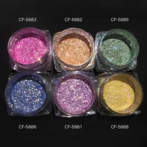 Cosmetic Multichrome Loose Pigment Highlighter Sparkle Diamond Eyeshadow Pigment Holographic Metallic Glitter Pigment
