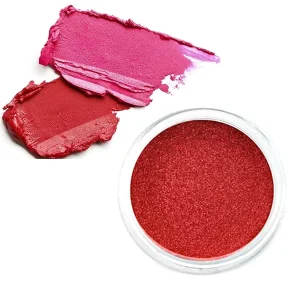 Cosmetic Raw Materials Red Pigment Powder Synthetic Mica Iron Oxide Based Eyeshadow Lipgloss Blush Pigment for Makeup Products