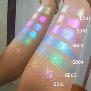 Cosmetics Grade Diamond Dazzling Color Shifting Mica Pearl Pigment Loose Aurora Chameleon Eyeshadow Pigment