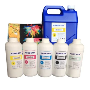 Cotton T-Shirt Textile Pigment DTG Ink for Kyocera KJ4B Printheads
