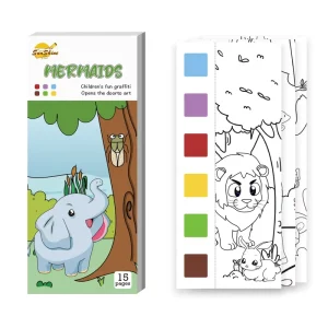 Custom 12 Pages Acrylic Oil Watercolor Paper Painting Pocket Book for Children Adults