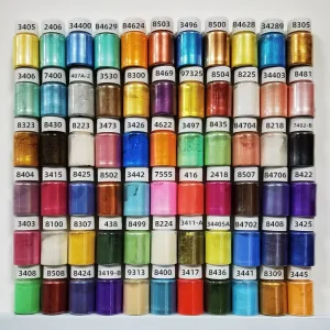 Custom 132 Colors Titanium Metallic Shimmer Pearl Mica Pigment Powder for Lip Gloss Soap Making Coating Resin