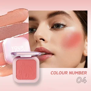 Custom Blush OEM Custom Brighten Skin Color Eyeshadow Natural Nude Makeup Waterproof Glimmer Finish Durable Coloring Rouge