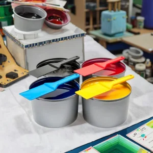 Custom Color Screen Printing Ink for PVC, ABS and PS Plastic, for Signage and Toys