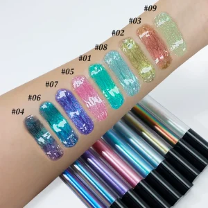 Custom High Pigment Duochrome Lip Stain Long Lasting Vegan Chameleon Shiny Lip Gloss Private Label
