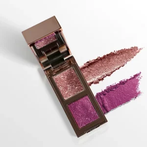 Custom Logo High Pigment Dual Color Eyeshadow Palette Private Label Long Lasting Waterproof