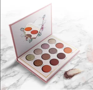 Custom Logo Metallic Chemical Eye Shadow Palette Private Label Glitter Pigment Eyeshadows Multichrome