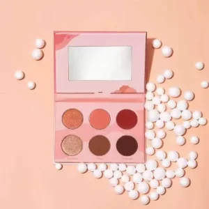 Custom Logo Mini Palette 6 Shades Eye Blusher Paper Palette High Pigment Eyeshadow BLush Cardboard Kit Eye Shadow Makeup