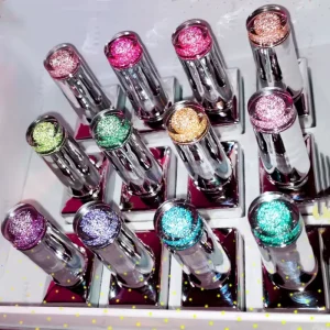 Custom Logo Nail Art Hema Tpo Free Soak Off Super Shinny Glitter Flash UV Gel Polish
