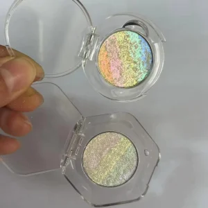 Custom Logo Rainbow Eyeshadow Highlighter Luminous Powder Finish for Party Eye Makeup for Fair and Dark Skin Tones