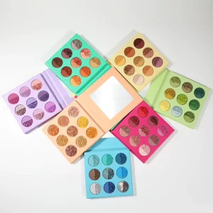 Custom Makeup Cosmetic Pigmented Eyeshadow Palette Pick Your Own Colors Waterproof Eyeshadow Private Label