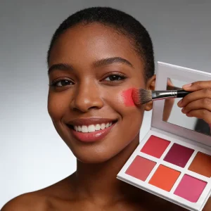 Custom Makeup Pigment Blush Palette DIY 6 Colors Private Label Blush Palette Long Lasting