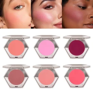 Custom Matte & Shimmer Blush Palette Buildable Long Lasting Vegan & Cruelty Free High Pigment Blush Powder