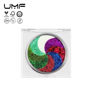 Custom MultiChrome Luminous Mineral Metallic Eyeshadow Palette OEM Cruelty Free Luxury High Pigment 8 Colour Combo Chameleon