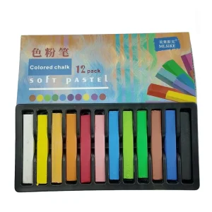 Custom Non toxic Erasable Chalk Sticks Student Professional Hand drawn Art Drawing Set Smooth Drawing Pastel Blackboard Crayon