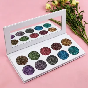 Custom Professional 10 Full Color Eyeshadow Palette Fashion High Pigment Makeup Palette