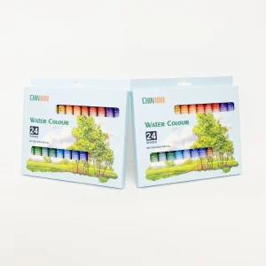 Custom Watercolor Paint Set 12ml 24 Colors in Tubes for Children and Artists on Canvas and Paper