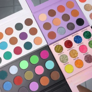 Custom logo Cosmetic Vegan Matte Makeup High Pigment Private Label Eyeshadow Palette