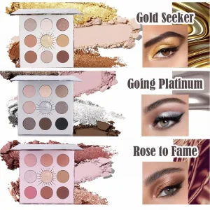 Customizable Multichrome Metallic Eyeshadow Palette