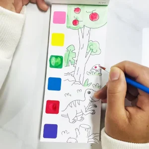 Customizable Student Art Set for Kids Watercolor Paper & Cute Pigment for Coloring Cartoon Paint Brushes for Graffiti Painting