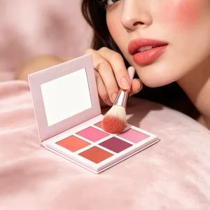 Customized Individually Diy Blush Palette High Pigment Blush Highlighter Palettes Private Label Baked Highlighter Makeup