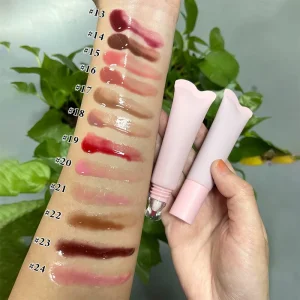 Customized Label Gloss Lipstick Moisturizing Smooth Long Lasting Lip Gloss Cosmetic Daily Lip Care