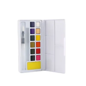 Customized Pocket Watercolors 12 18 24 36 48 Colors Solid Water Color Paint Set Watercolour Paint Pigment