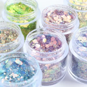 Cyber Red Fairy Pupil Spice Girls Sequins Glitter Highlight Magic Color Polarized Bottled Nail Art Sequins Jewelry DIY Resin