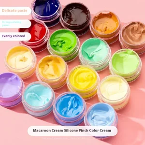 DIY 5g Silicone Small Mold for Macaron Pigment AB Pinch Glue Cream Paste Coloring Toys