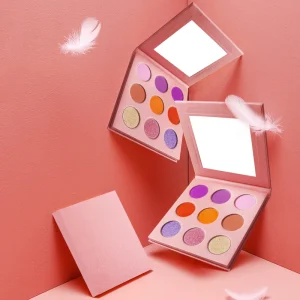 DIY 9 Colors Vegan Square Eye Shadow Palette Private Label Long Lasting Eyeshadow Palette Makeup Cosmetics