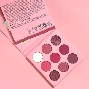 DIY Bright Long Lasting Organic Eyeshadow Palette Cruelty Free Professional Makeup Eyeshadow Palette