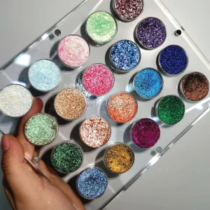 DIY Duochrome Eye Shadow Palettes 20 Color Private Label High Pigment Duochrome Glitter Shimmer Matte Makeup Eyeshadow Palette