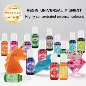 DIY Hand Made Art Craft 30 Colors High Concentration Liquid Color Pigment Organic Ink Epoxy Resin Dye Paint 10ml Bottle Home