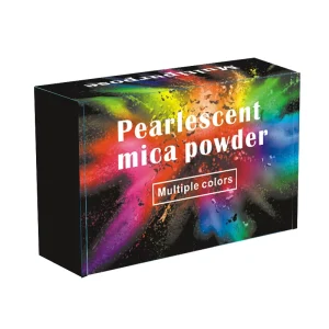 DIY Handmade Art Paints Pearlescent Powder Dripping Glue Flowing Hemp Glitter Mica 1g 3g 5g Packed Bags