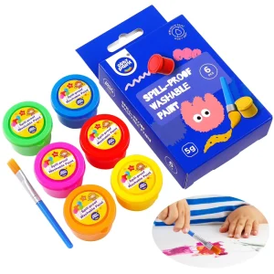 DIY Kids Art Set with Pigment Stick and Crayon Spill proof Washable Paint
