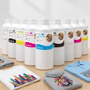 DTG Printing Ink 1000Ml Premium DTG Ink I3200 for Epson I3200 Complete CMYK White Ink Set