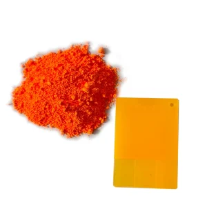 Direct Manufacturer 260C Heat Stable Neon Orange Red Fluorescent Powder for Textile Ink and Industrial Coating RTS 6