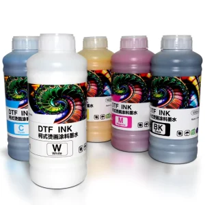 Direct Selling 1000ml Pet Film Heat Transfer DTF Ink Textile Pigment Ink for Printing on T shirt